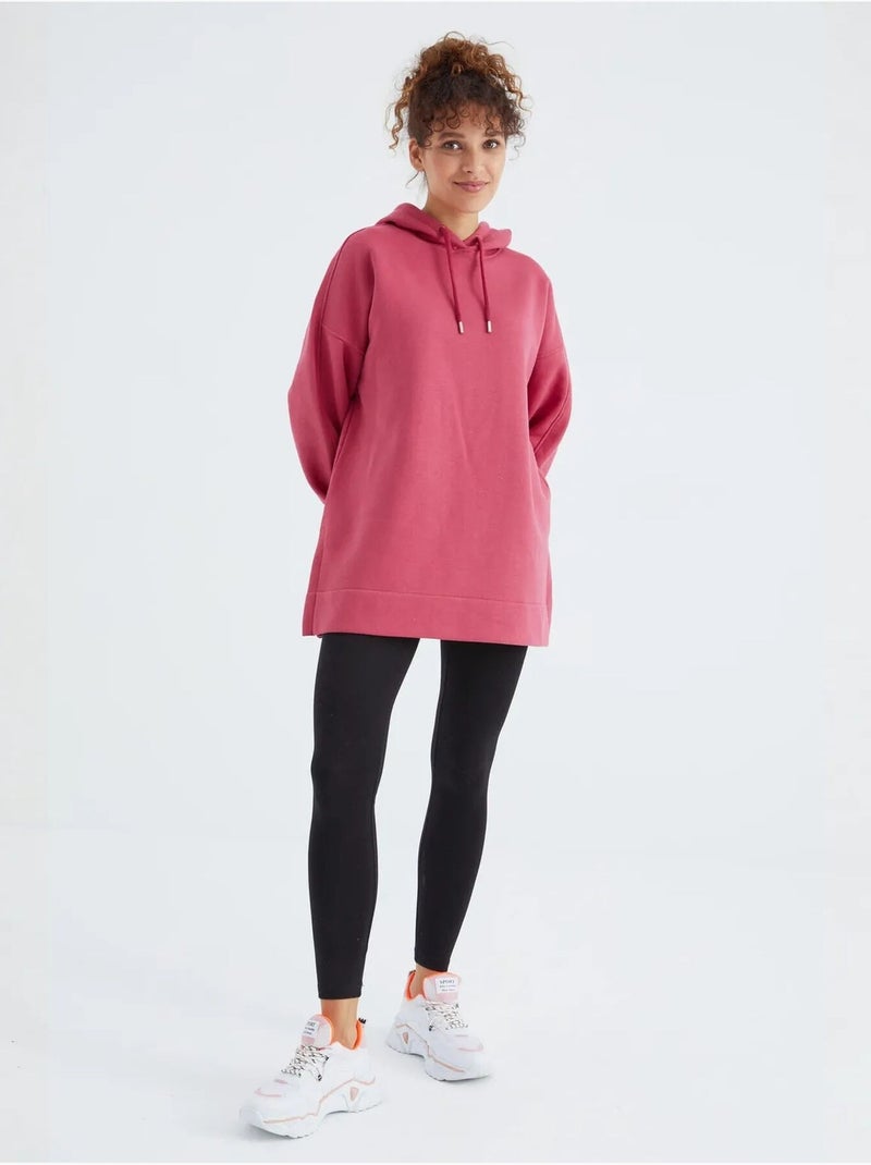 Suéter oversized com bolso tommy Magenta - Kiabi