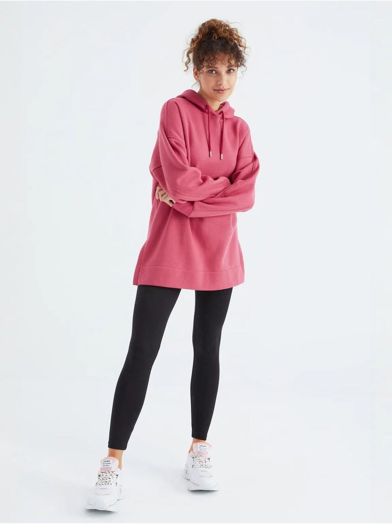 Suéter oversized com bolso tommy Magenta - Kiabi