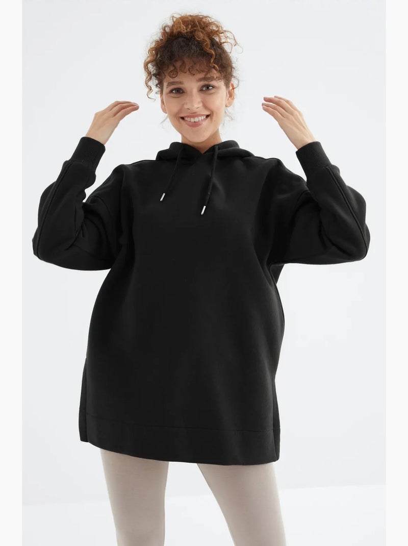 Suéter oversized com bolso tommy Preto - Kiabi