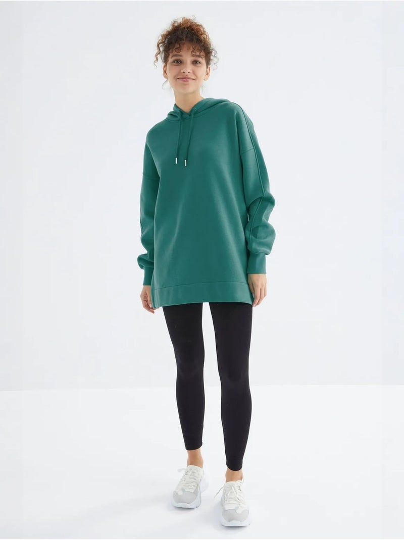 Suéter oversized com bolso tommy Verde esmeralda - Kiabi