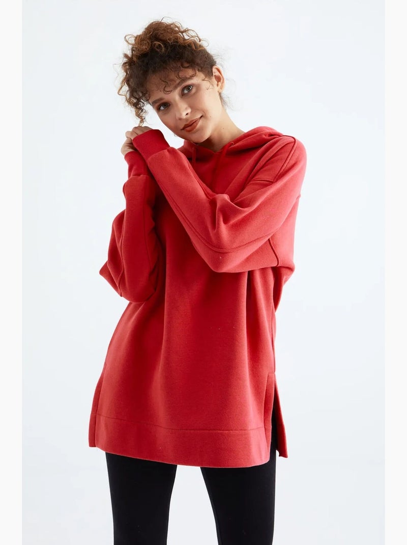 Suéter oversized com bolso tommy Vermelho - Kiabi
