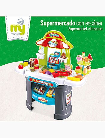 Supermercado com luz, som e acessórios my home