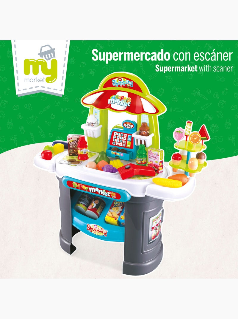 Supermercado com luz, som e acessórios my home N/D - Kiabi