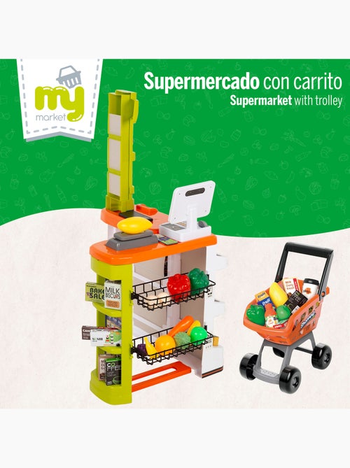 Supermercado de brinquedos com carrinho, luz e som my home - Kiabi Supermercado de brinquedos com carrinho, luz e som my home - Kiabi