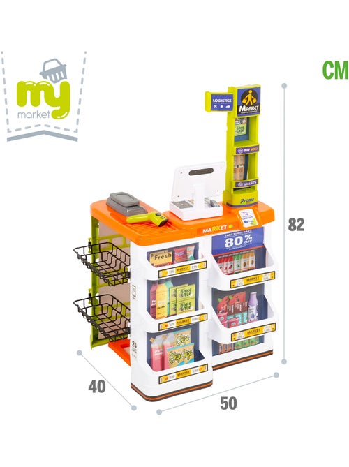 Supermercado de brinquedos com carrinho, luz e som my home - Kiabi Supermercado de brinquedos com carrinho, luz e som my home - Kiabi