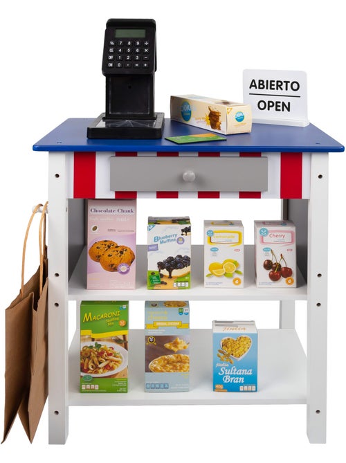Supermercado madeira de brinquedo com acessórios woomax - Kiabi