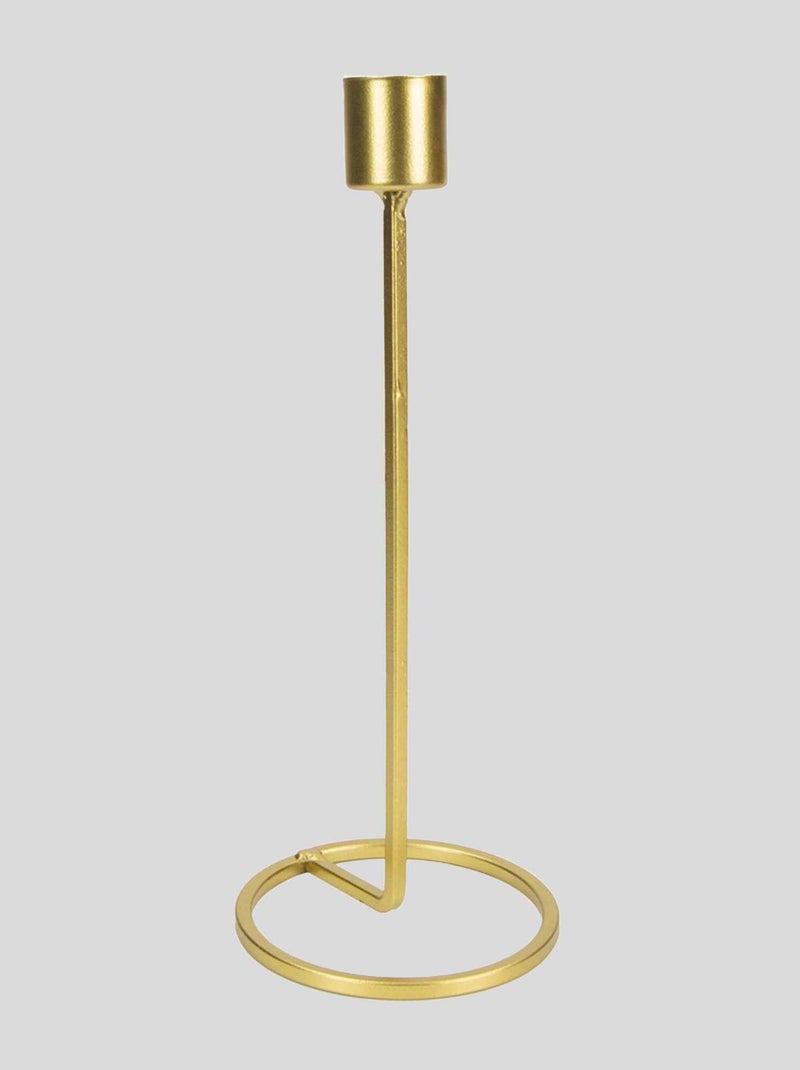 Suporte de vela metálico dourado AMARELO - Kiabi