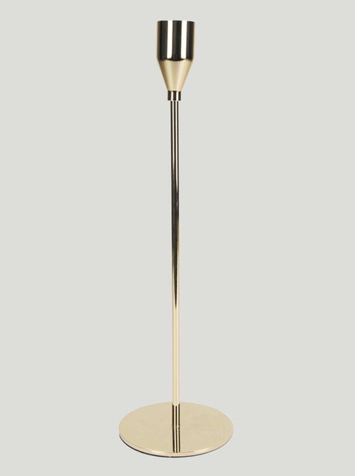 Suporte de vela metálico dourado - Kiabi