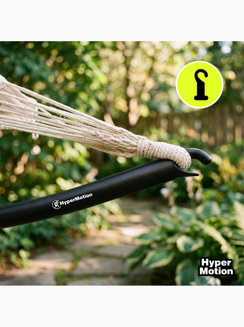 Suporte metálico arqueado hypermotion para rede de jardim Preto - Kiabi