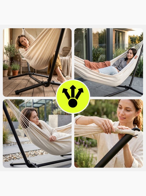 Suporte metálico para hamac de jardim hypermotion – estrutura resistente - Kiabi Suporte metálico para hamac de jardim hypermotion – estrutura resistente - Kiabi