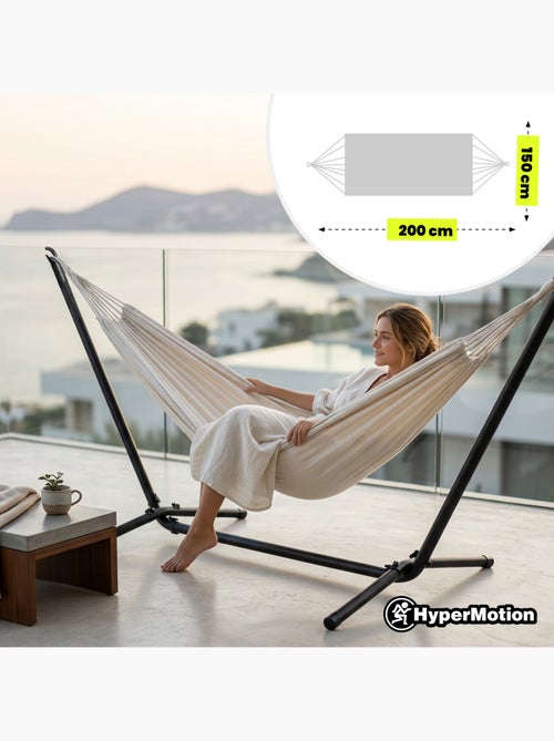 Suporte metálico para hamac de jardim hypermotion – estrutura resistente - Kiabi Suporte metálico para hamac de jardim hypermotion – estrutura resistente - Kiabi