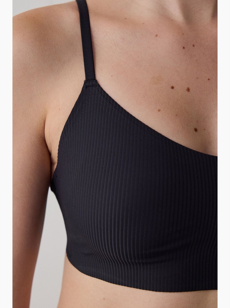Sutiã bralette fit sem aro e sem costuras penti Preto - Kiabi