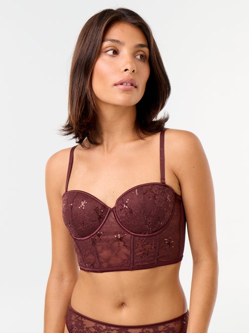 Sutiã bustier de lantejoulas - Kiabi Sutiã bustier de lantejoulas - Kiabi