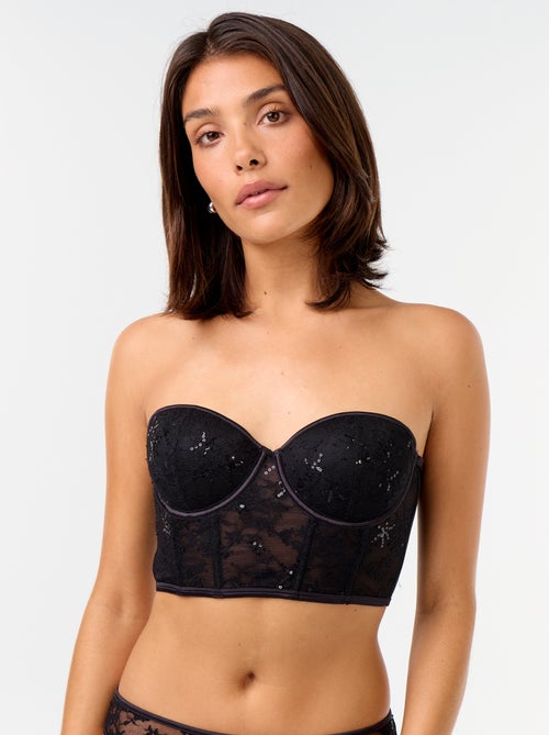 Sutiã bustier de lantejoulas - Kiabi Sutiã bustier de lantejoulas - Kiabi