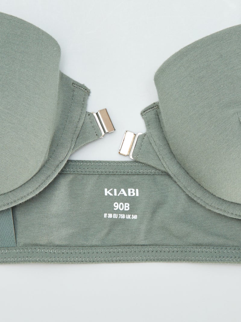 Sutiã com bojo macio - coleção fácil de vestir VERDE - Kiabi