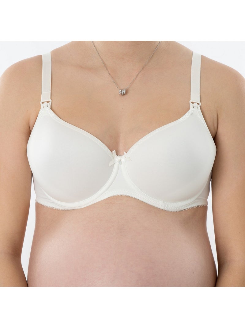 Sutiã de amamentação com aros flexíveis angélique 'bogema' Branco sujo - Kiabi