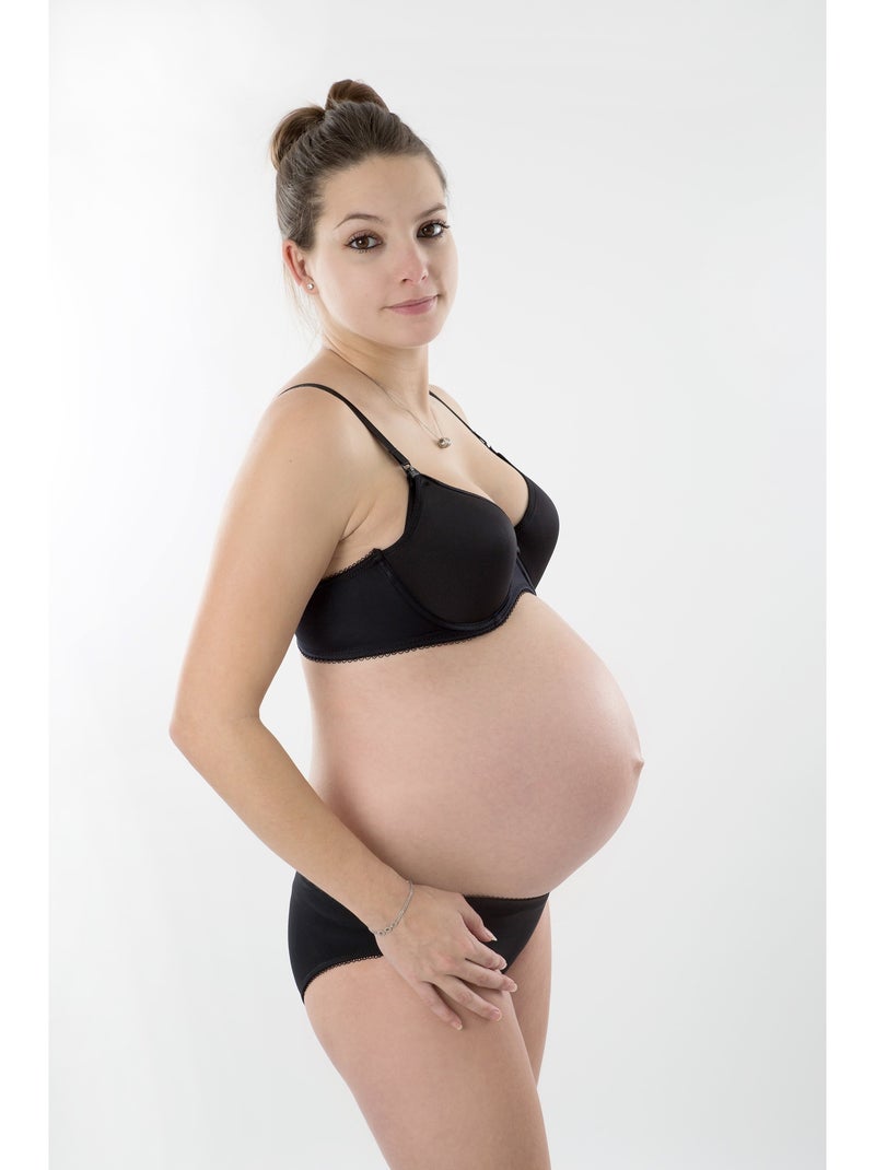 Sutiã de amamentação com aros flexíveis angélique 'bogema' Preto - Kiabi