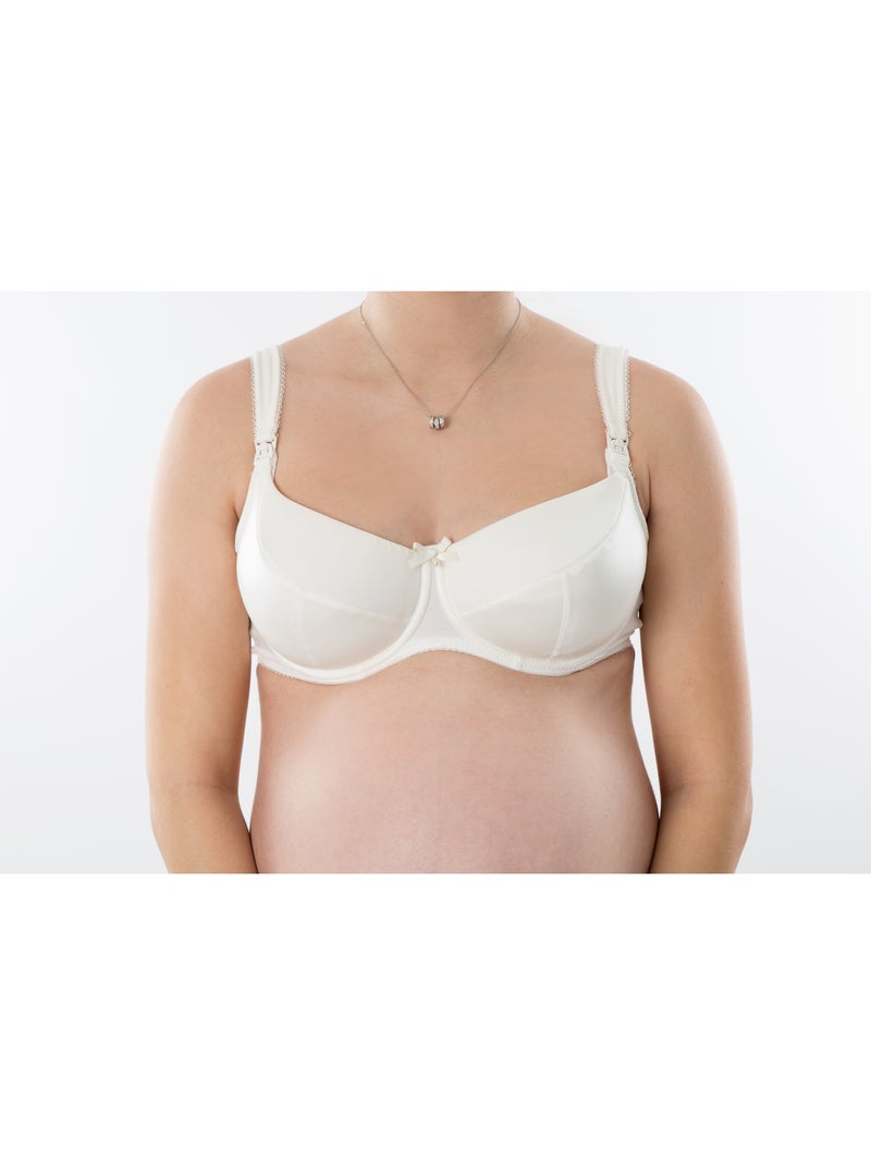 Sutiã de amamentação com aros flexíveis perle 'bogema' Branco nacarado - Kiabi