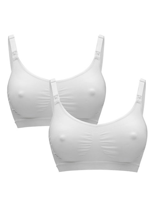 Sutiã de amamentação keep cool - conjunto de 2 - branco - tamanho m - confortável e respirável - sem - Kiabi Sutiã de amamentação keep cool - conjunto de 2 - branco - tamanho m - confortável e respirável - sem - Kiabi