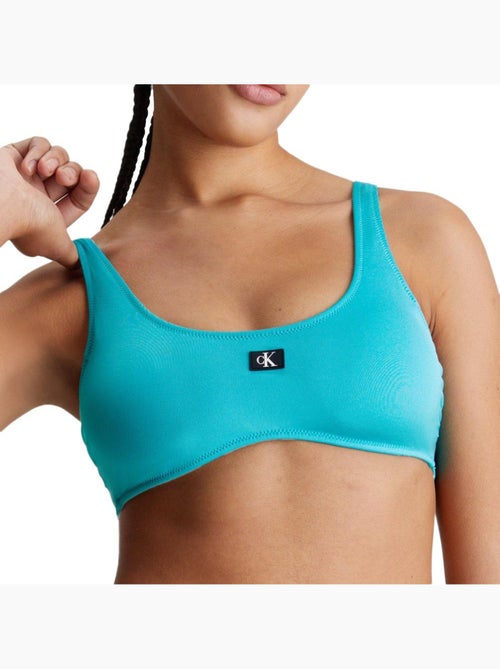 Sutiã de Biquíni Azul para Mulher Calvin Klein Jeans - Kiabi Sutiã de Biquíni Azul para Mulher Calvin Klein Jeans - Kiabi
