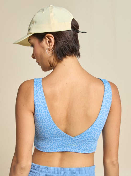 Sutiã de desporto com estampado de leopardo e suporte leve - (ekstract) - Kiabi