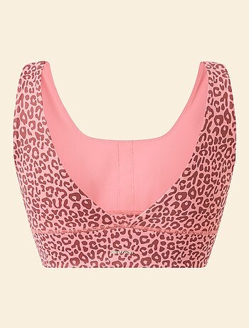 Ekstract - Sutiã de desporto com estampado de leopardo e suporte leve