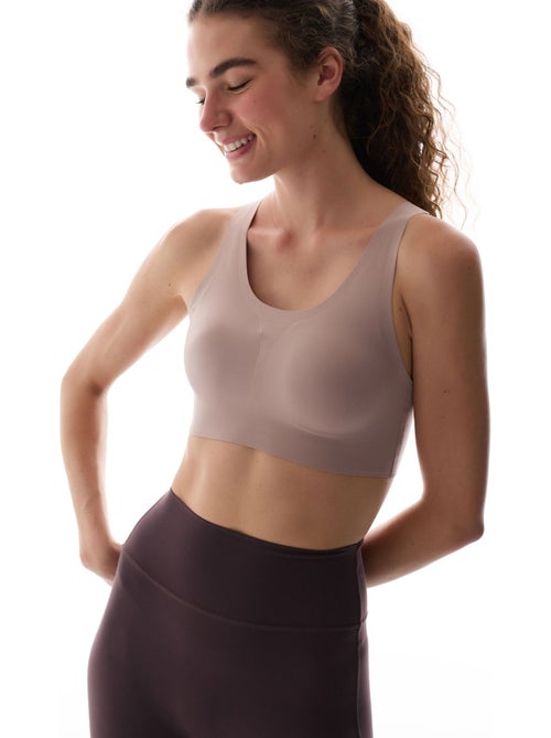 Sutiã esportivo zero feel com suporte médio e bojos removíveis penti - Kiabi