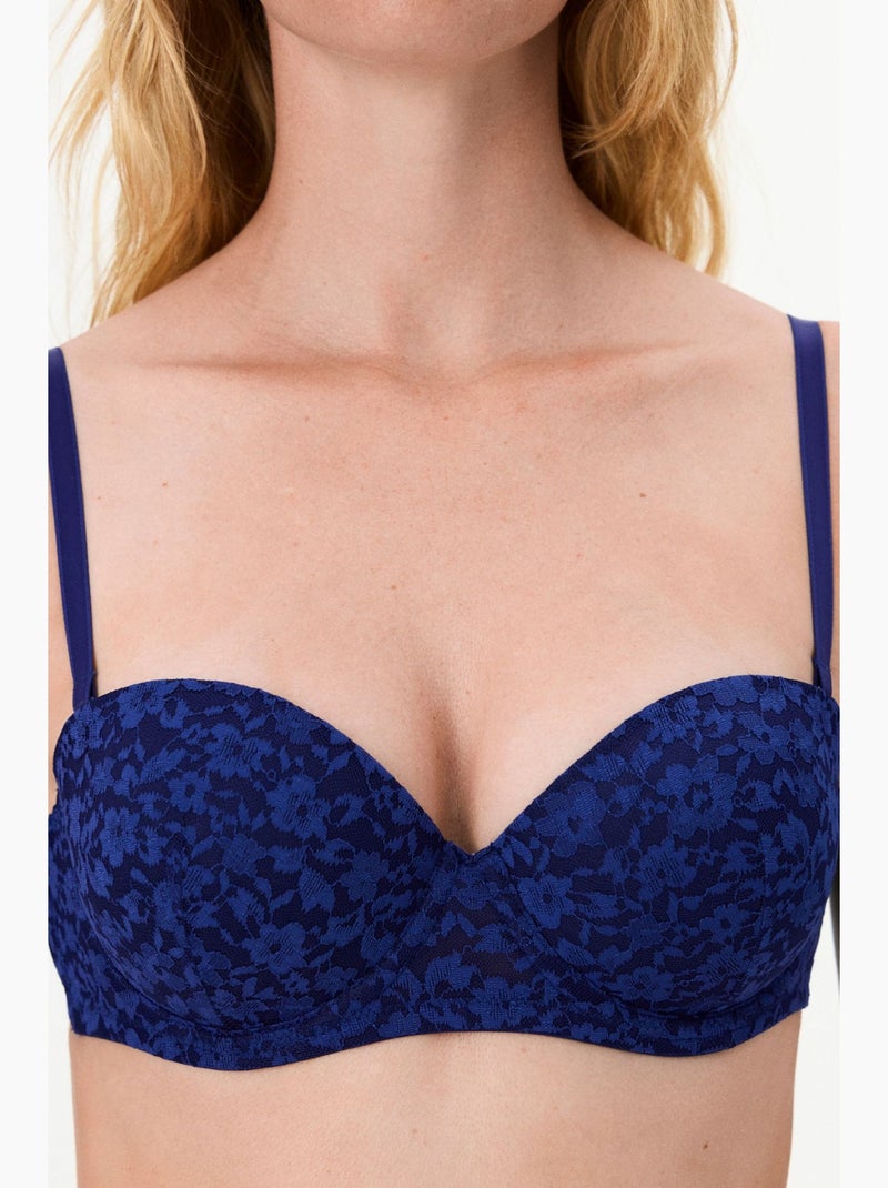 Sutiã feminino pop lace penti Azul-marinho - Kiabi