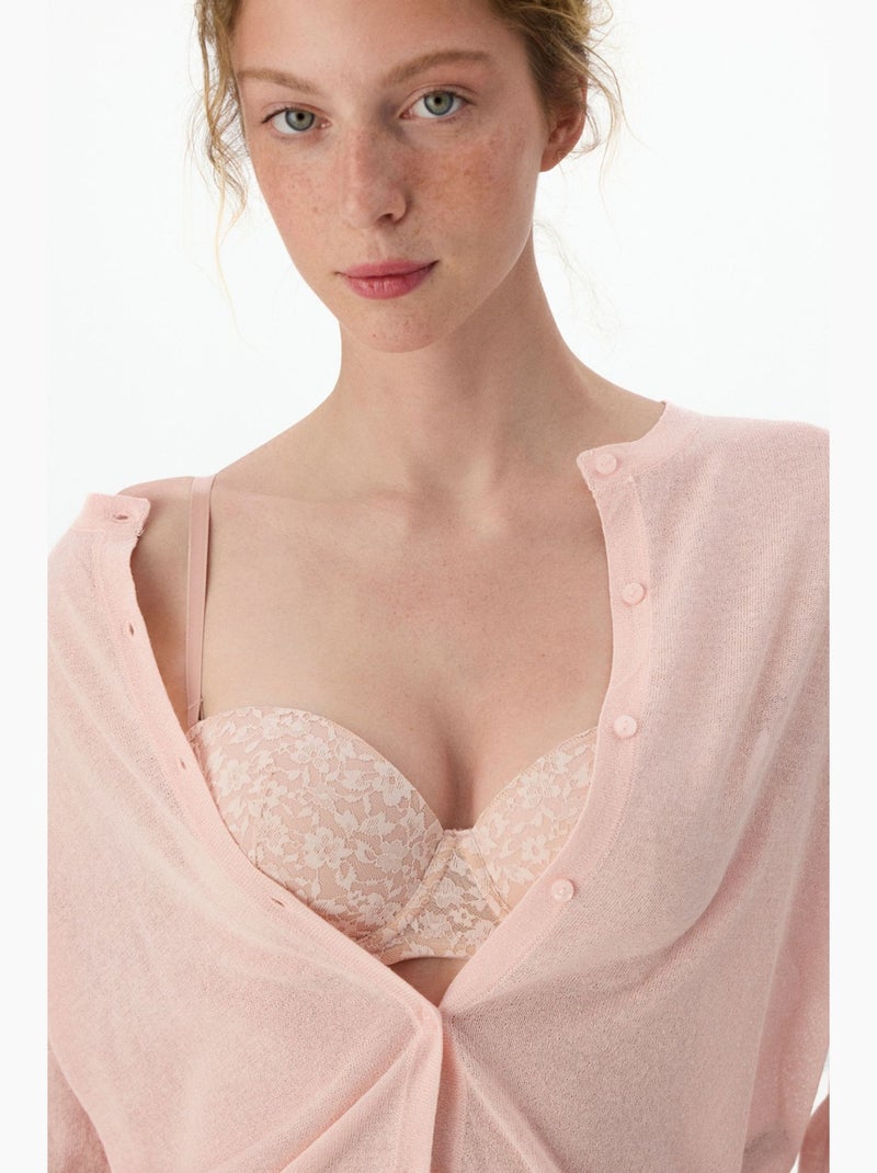 Sutiã feminino pop lace penti Rosa doce - Kiabi