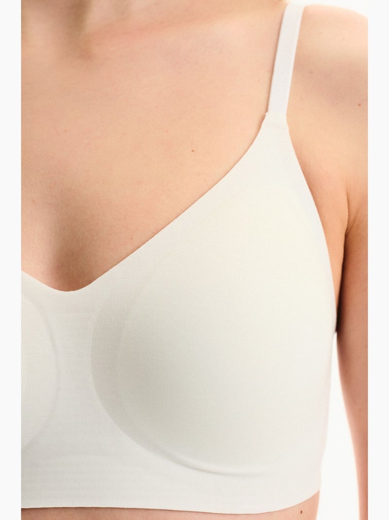 Sutiã invisível sem aro penti Branco sujo - Kiabi