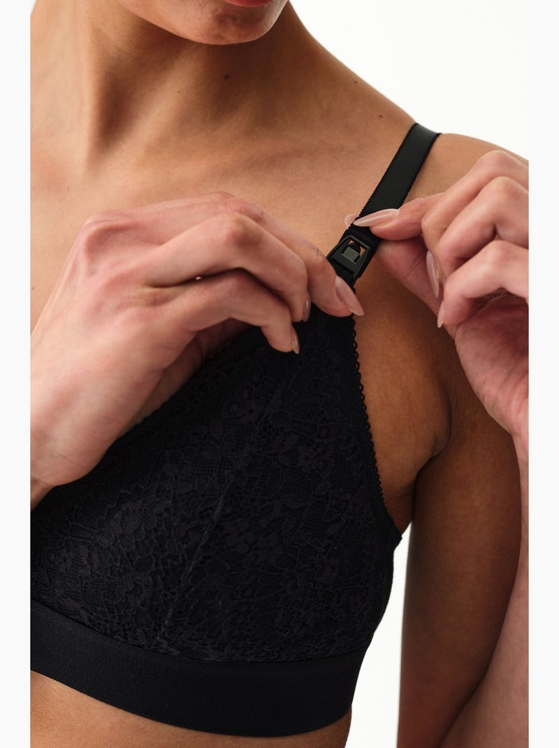Sutiã lace mama sem aro penti Preto - Kiabi