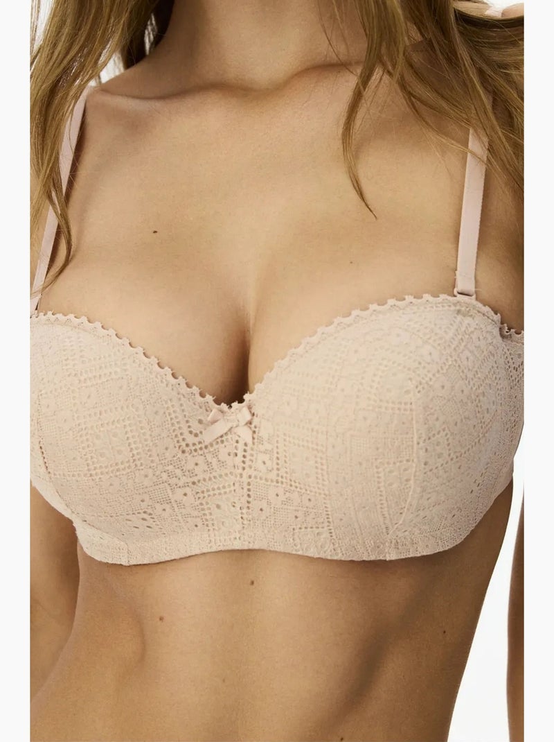 Sutiã lotus lace penti Rosa velho - Kiabi