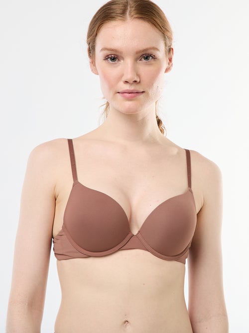 Sutiã-Sutiã push-up invisível em microfibra - Kiabi Sutiã-Sutiã push-up invisível em microfibra - Kiabi