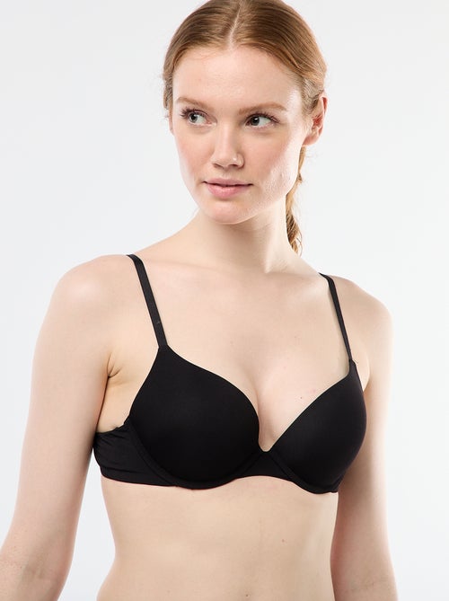 Sutiã-Sutiã push-up invisível em microfibra - Kiabi Sutiã-Sutiã push-up invisível em microfibra - Kiabi