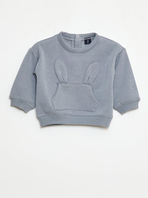 Sweat animado em algodão - Kiabi