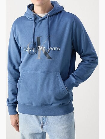 Sweat azul claro para homem calvin klein jeans j30j320805