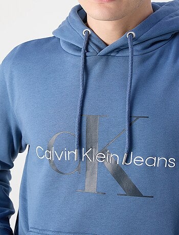 Sweat azul claro para homem calvin klein jeans j30j320805