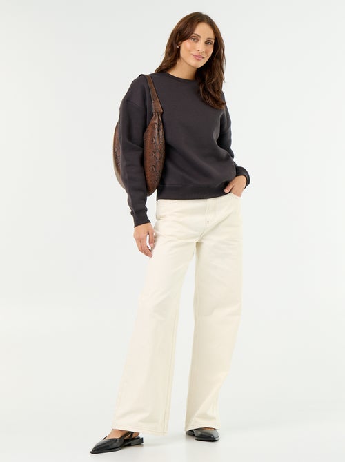 Sweat básico de moletão - Kiabi Sweat básico de moletão - Kiabi