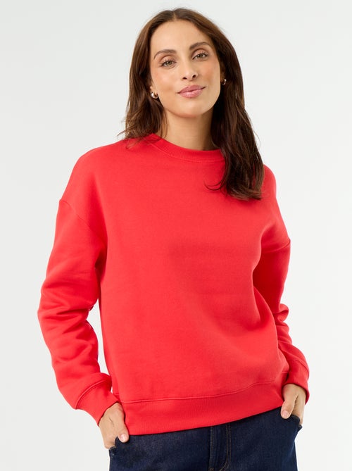Sweat básico de moletão - Kiabi Sweat básico de moletão - Kiabi