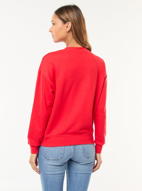 Sweat básico em french terry - Kiabi