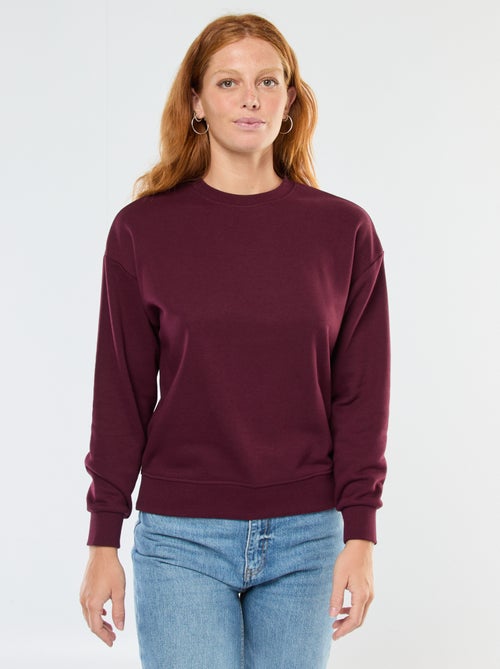 Sweat básico em french terry - Kiabi