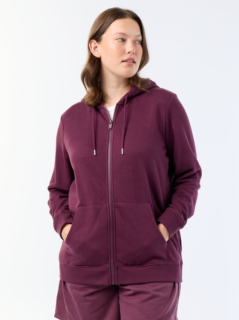 Sweat básico em moletom Rosa - Kiabi