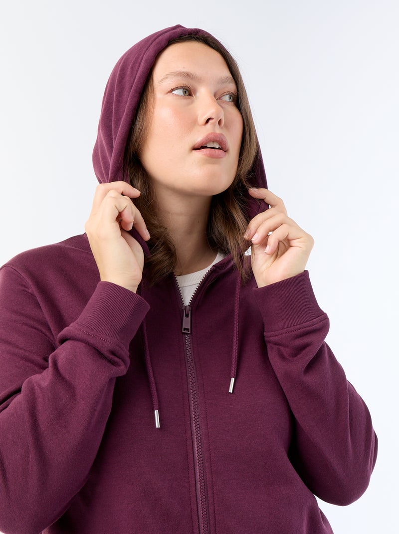 Sweat básico em moletom Rosa - Kiabi