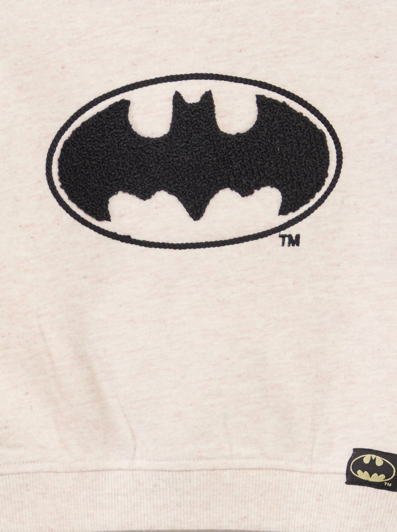 Sweat 'Batman' 'DC Comics' de gola redonda Bege - Kiabi