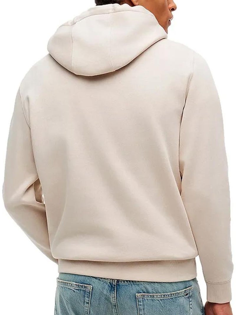 Sweat Bege Claro Masculino Tommy Hilfiger TJM Regular Small Flag Bege - Kiabi