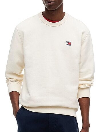 Sweatshirt Tommy Hilfiger Preto para Homem com Emblema