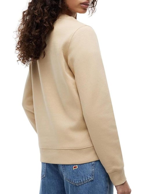 Sweat Bege de Mulher Tommy Hilfiger Flag Crew - Kiabi Sweat Bege de Mulher Tommy Hilfiger Flag Crew - Kiabi
