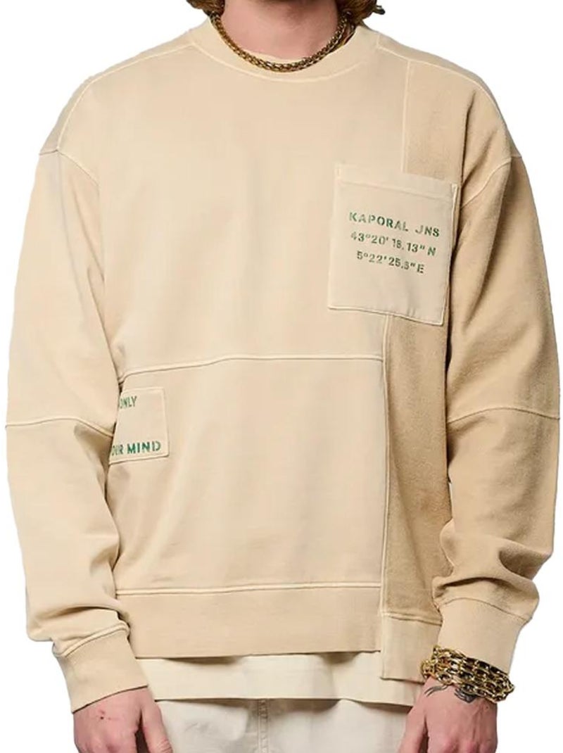 Sweat Bege Kaporal Bello para Homem Bege - Kiabi