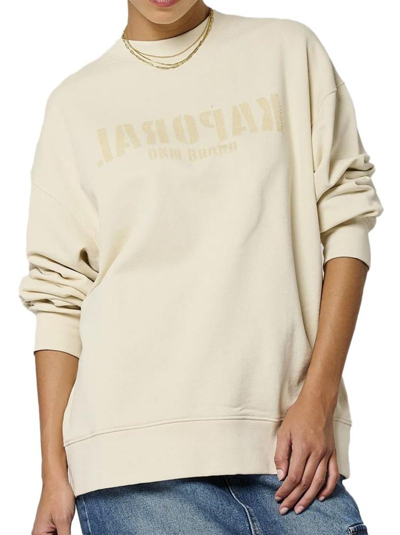 Sweat Bege Kaporal SILT para Mulher Bege - Kiabi