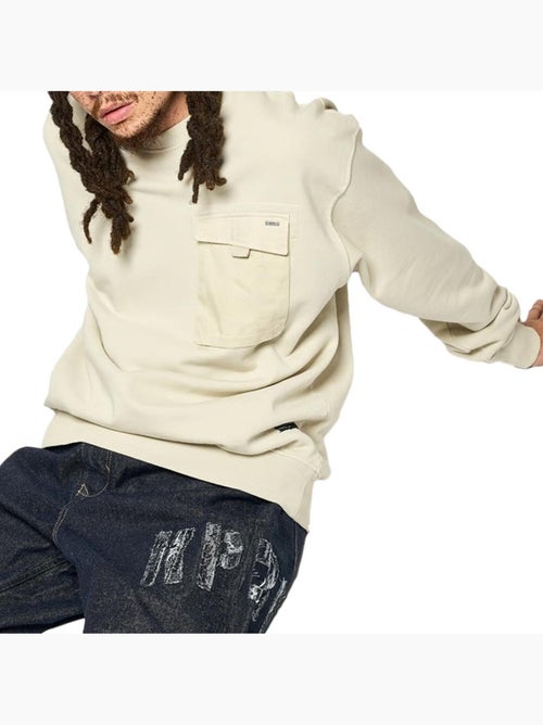 Sweat bege kaporal vitor para homem - Kiabi